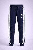 Setelan Training Pria Biru Dongker dengan Hoodie dan Celana Jogger, Pakaian Olahraga Kasual untuk Latihan dan Gym, Streetwear Desain Khusus