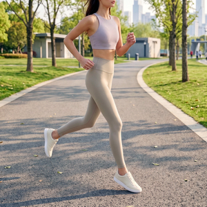 Sujetador deportivo de cuello alto OEM de Taiwán para mujer, elástico en 4 direcciones, con espalda cruzada y copas 3D fijas para yoga - Product Image 3