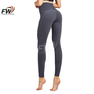 กางเกงโยคะควบคุมหน้าท้องกางเกงออกกำลังกายกางเกงรัดรูปยกก้นออกแบบโลโก้ได้ตามต้องการ - Product Image 1