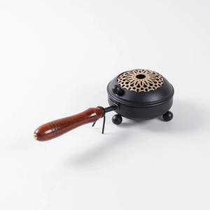 Quemador de Hierro Hecho a Mano con Mango de Madera, Porta Incienso Árabe Tradicional para Aromatizar el Hogar, Ramadán - Product Image 2
