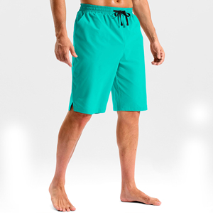 Shorts de Playa para Hombre, de Secado Rápido, Tejido 100% Poliéster, Color Sólido, Cintura Elástica - Product Image 2