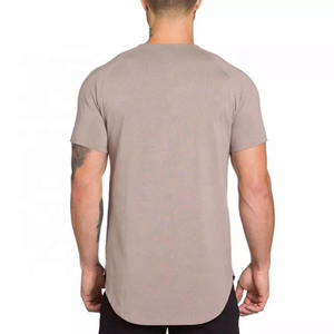 T-shirt en coton noir à manches courtes et col rond pour homme, coupe ajustée, couleur unie, style décontracté, tricot jersey, teinture unie - Product Image 4