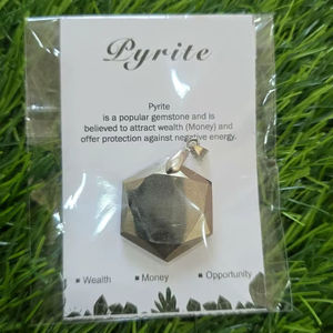 จี้หินธรรมชาติทรงหกเหลี่ยมคุณภาพสูง หินกึ่งมีค่าหลากหลายชนิด เครื่องประดับโรสควอตซ์ ไพไรต์ จี้คริสตัลขายส่ง - Product Image 4