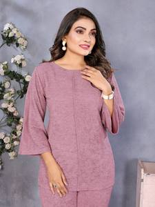 Ensemble haut et bas en tissu importé pour femmes, tenue de fête, tenue ethnique - Product Image 5