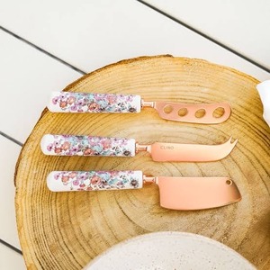 Copper <b>Cheese</b> <b>Knife</b> <b>Set</b> With Marble Handles Durable Serving Tools For Gourmet <b>Cheese</b> Platter - Product Image 2