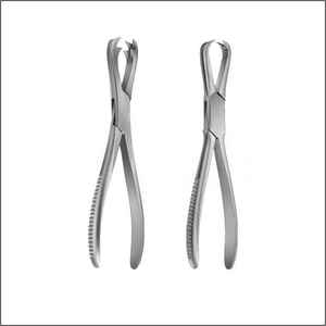 Pince à os chirurgicale orthopédique Fergusson 21 cm en acier inoxydable, finition miroir, manuelle, à poussée par le poignement - Product Image 4