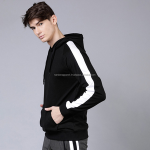 Nardon Apparel Venta al por mayor Sudadera con capucha unisex para hombre 2025 Sudadera con capucha gráfica Manga larga Cordón Color blanco y negro - Product Image 4