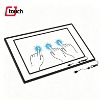 Écran tactile infrarouge multi-touch 42 pouces 16:9 avec cadre USB