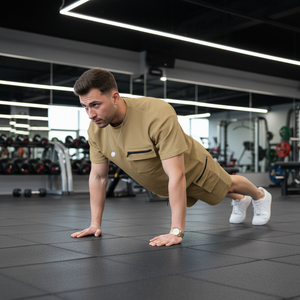 Ensemble de survêtement décontracté unisexe pour l'été, 100% coton tricoté, respirant, léger, confortable, vêtements de sport décontractés - Product Image 6