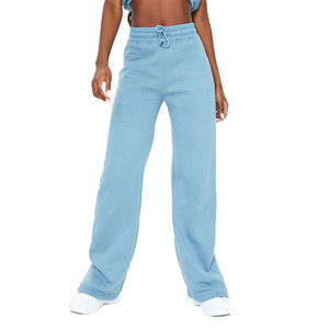 Pantalon de survêtement pour femme taille haute à cordon de serrage, coupe large, évasé et ample - Product Image 1