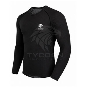 Rashguard pour homme, dernier design, couleur rouge, manches longues, avec logo personnalisé - Product Image 5