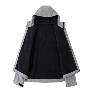 Blouson en cuir de moto pour homme grande taille, en peau d'agneau véritable, style biker, déchiré, décontracté, hiver, avec fermeture éclair et capuche - Product Image 2