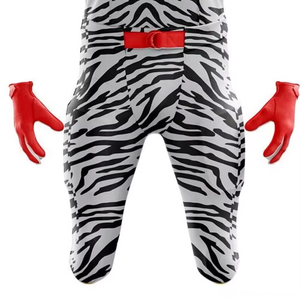 Ensemble d'uniformes de football américain personnalisés avec impression frontale, en polyester respirant, maillot et pantalon d'équipe imprimés par transfert thermique - Product Image 6