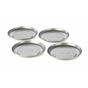 Juego de Moldes para Pizza Mini Clásicos, Antiadherentes, de Acero, para un Calentamiento Uniforme y una Base Crujiente, Bandejas para Pizza para el Hogar y la Cocina - Product Image 1