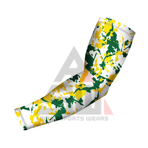 Manchons de compression 100 % polyester de haute qualité à séchage rapide, couleur dégradée sur le devant, pour le sport, le cyclisme, le basketball - Vente en gros - Product Image 4