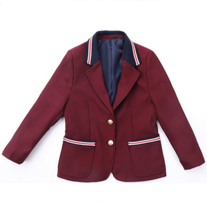 Blazer scolaire classique avec logo personnalisé, couleur classique, veste formelle confortable pour garçons et filles, pour les écoles primaires - Product Image 2