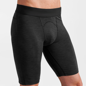 Gym Fitness Wear Elastic Waistband Above Knee Length Tight Fit Men's Shorts Breathable Base <b>Layer</b> Compression Short Pants Men - Product Image 5