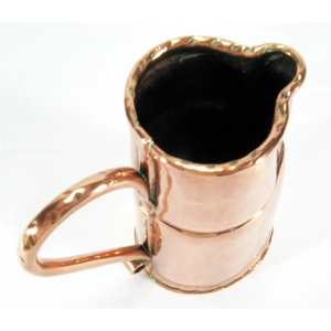 Carafe en cuivre de 50 oz de qualité supérieure avec poignée, design simple, pour boissons, carafe à vin à pointe concave, carafe de stockage d'eau, bouilloire en cuivre - Product Image 2