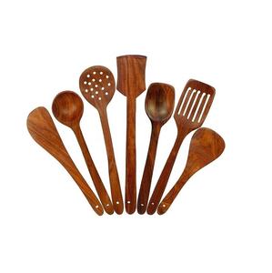 Unique Wooden Spoon Set for Cooking Includes Frying Serving Spoons Wooden for Non Stick <b>Cookware</b> <b>Kitchen</b> and Cooking Spoon Set - Product Image 5
