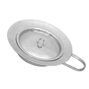 Bassin de lit rond manuel en acier inoxydable de haute qualité, réutilisable, avec couvercle, antirouille, pour usage médical hospitalier, certifié CE - Product Image 4