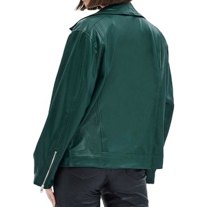 Chaqueta Bomber de Cuero Genuino para Mujer, Estilo Impermeable, Acabado Invernal, OEM Personalizable, Superventas 2027 - Product Image 2