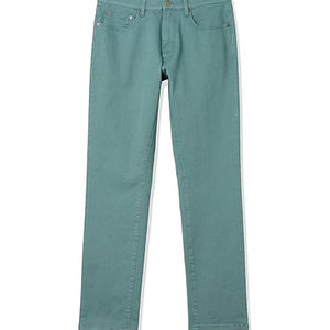 กางเกงยีนส์ทรงคลาสสิคสำหรับผู้ชาย ทรงตรงปานกลาง สไตล์ลำลองแนวสตรีท ทรงเข้ารูป สีฟ้าฟอก ซัมเมอร์/วินเทอร์ ระบายอากาศได้ดี คุณภาพสูง สไตล์เรโทร - Product Image 5