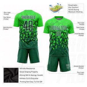 Conjunto de Camiseta de Fútbol Personalizada, Camisetas y Pantalones Cortos de Fútbol Personalizados, Uniforme Deportivo de Fútbol Personalizado para Hombres, Mujeres, Jóvenes, Niños y Niñas - Product Image 3