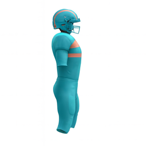 Uniforme de Fútbol Americano Personalizable para Hombre, Jersey y Pantalón de Poliéster de Manga Corta, Ajustado, Transpirable, con Diseño a Rayas - Product Image 2