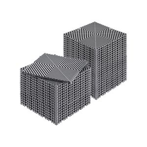 Tappetino Modulare Drenante 3,6x3,6m, 40 Pezzi, Antiscivolo, Grigio, in PP, Tappeti a Incastro, Pavimentazione in Plastica - Product Image 1