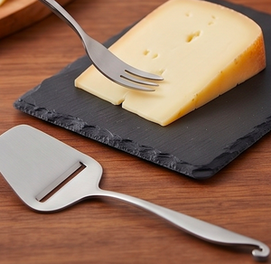 Ensemble de couteaux à fromage en acier inoxydable argenté, couverts élégants parfaits pour les dîners gastronomiques, le service en cuisine et les vaisselles de mariage - Product Image 6