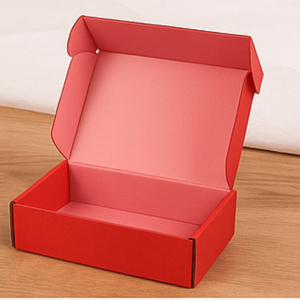 Chic Custom Logo Red Corrugated Cosmetic Mailer Box Premium <b>Paper</b> Packaging for Beauty Products Gifts and Ecommerce Shipping - Product Image 6