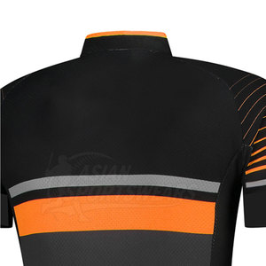 Vêtements de sport pour hommes, coupe flexible, séchage rapide, 100% polyester, maillot de cyclisme avec maille respirante pour l'entraînement à vélo en stock - Product Image 5