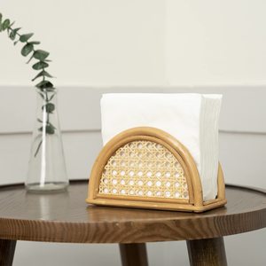 Porte-serviettes décoratif en rotin fait main, paniers pour serviettes, pour table de dîner, événement Ramadan - Product Image 4