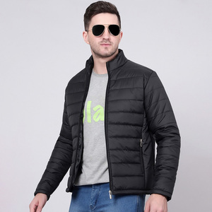 Nardon Apparel Custom Popular Choice Acolchado Poliéster Frente Invierno Chaqueta con capucha Casual Negro Ligero Algodón Relleno Puffer - Product Image 5