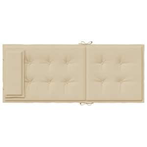 Ensemble de 6 coussins de chaise d'extérieur beige à dossier haut - Product Image 6