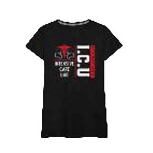 Camiseta con estampado de logotipo personalizado para mujer, top corto con estampado de enfermera, unidad de cuidado médico, ICU - Product Image 1
