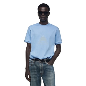 เสื้อยืดผ้าสแปนเด็กซ์สำหรับผู้ชายเสื้อยืดพิมพ์โลโก้ตามสั่งผ้าฝ้าย95เสื้อยืดสีพื้นสำหรับผู้ชาย - Product Image 1