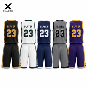 Vêtements de sport respirants à séchage rapide 100% polyester, ensembles d'uniformes de basketball, logo imprimé personnalisé, sublimation, nom d'équipe personnalisé - Product Image 2
