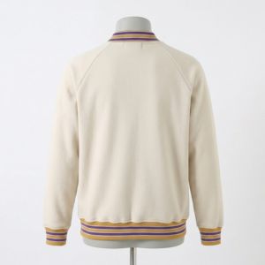 Vestes en polaire de laine Omega de qualité supérieure pour hommes, style universitaire grec, coupe-vent, brodées, avec lettres dorées sur le devant, chauffantes, vente en gros - Product Image 2
