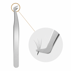 Pinzas de Precisión para Extensión de Pestañas de Acero Inoxidable, Pinzas para Pestañas de Volumen para Profesionales - Product Image 4