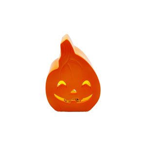 Christmas Ceramic Glazed Pumpkin <b>Tealight</b> Holder LED Battery Operated <b>Lantern</b> Jack O <b>Lantern</b> Decoration for Home Party Festival - Product Image 1