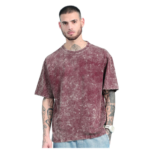 T-shirts Homme 100% Coton Épais Haute Qualité Écologiques Anti-boulochage Grandes Tailles Coupe Oversize Vêtements d'Été Vente en Gros Personnalisables - Product Image 1