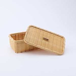 Bento lunch box for kids hand weave bamboo tiffin food storage container <b>cheap</b> cost storage <b>boxes</b> - Product Image 3