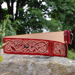 Cinturón de Cuero con Diseño de Animales Zoomorfos, Cinturón Escocés de Tartán, Cinturones Irlandeses al por Mayor - Product Image 6