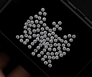 Diamantes de laboratorio de corte brillante redondo de 2.0 - 2.4 mm, diamantes de laboratorio para joyería, color E - F, claridad VVS - VS, diamantes brillantes. - Product Image 2