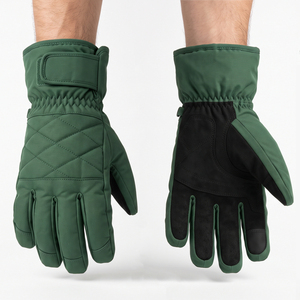 Gants de ski unisexes imperméables personnalisés pour l'hiver, compatibles avec les écrans tactiles, à doigts entiers, pour le sport, isolés et matelassés - Product Image 1