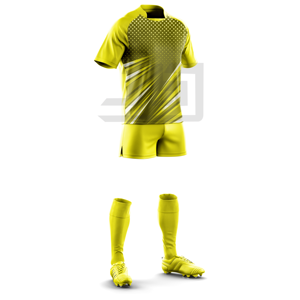Ensemble d'uniformes de rugby personnalisés, maillot et short sublimés de qualité supérieure, vêtements de sport réguliers pour équipe, 100 % polyester, col en V, antibactérien, coupe-vent - Product Image 2