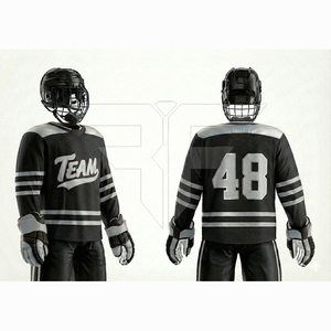 Uniforme de hockey sur glace sans manches respirant sur mesure, de haute qualité, 100% polyester - Product Image 1
