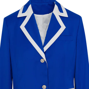Blazer Profesional Personalizado ZPB Sorority, Unisex, Azul Rey, con Letras Griegas Bordadas, Chaqueta Formal de Negocios, Talla Grande, con Cierre - Product Image 6