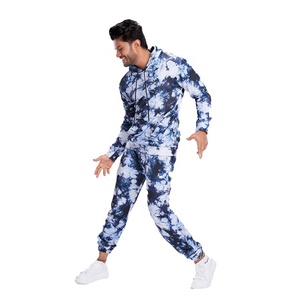 Sweat-shirts à capuche surdimensionnés personnalisables Tie Dye Style décontracté d'hiver en coton Survêtements à cordon long FTI-TS-017 OEM - Product Image 2